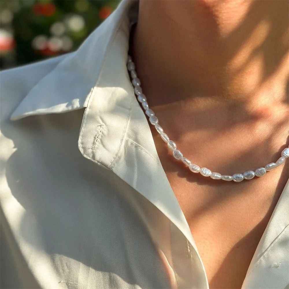 Baroque Imitation Pearl Necklace